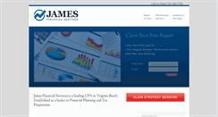 Desktop Screenshot of jamesfinancial.net