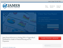 Tablet Screenshot of jamesfinancial.net